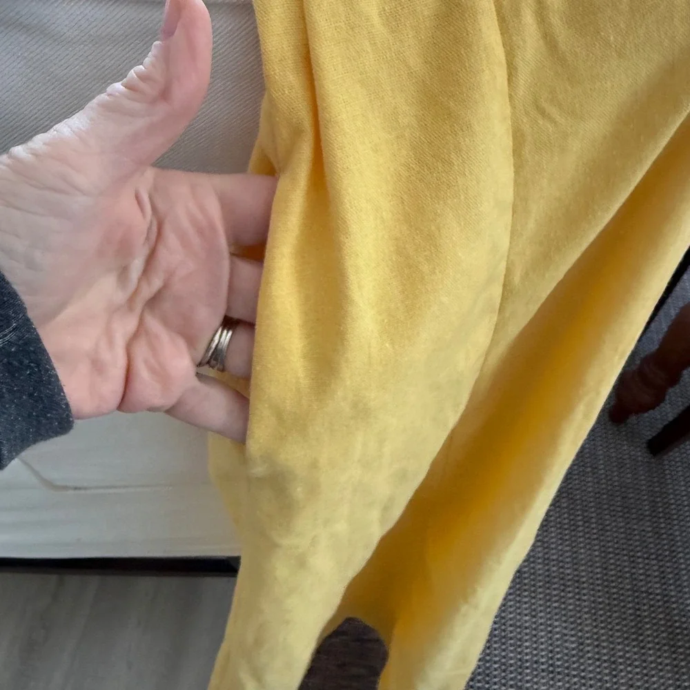 Strapless Yellow Maxi Dress